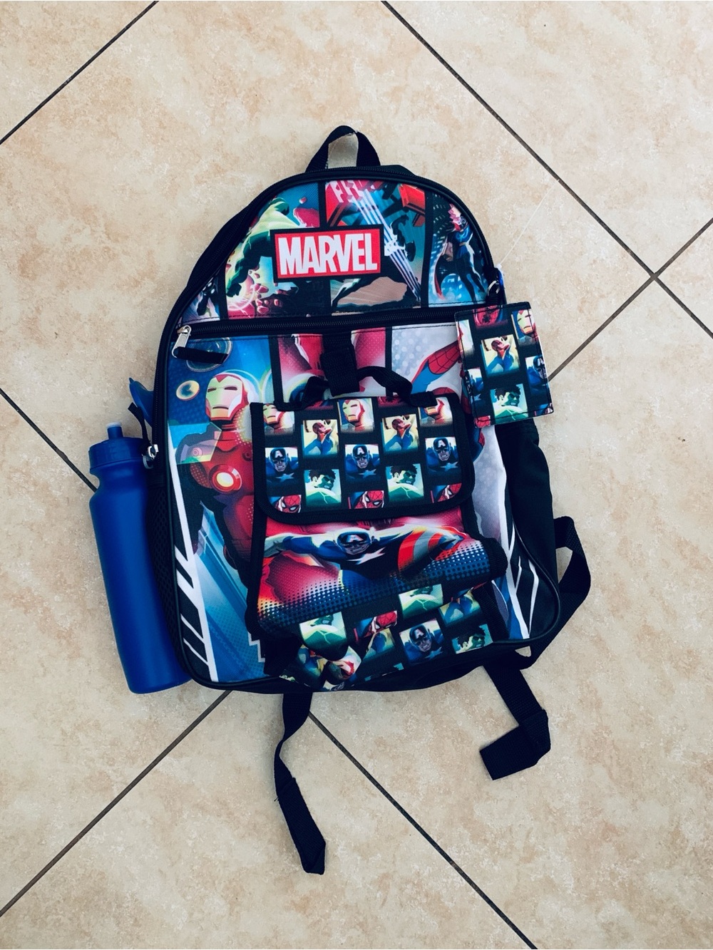 Bioworld Disney Marvel Backpack 5pc Set